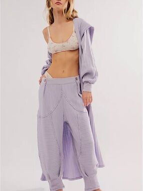 NWOT FREE PEOPLE INTIMATELY Good Feels Joggers Size Small Lavender
